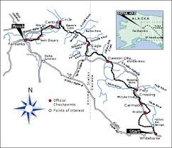 Yukon Quest Trail Map Reversed In Even Numbered Years With The Start In Whitehorse And Finish At Fairbanks Yukon Quest Dog Sledding Old Maps