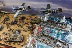 normandy in 1 35th scale by unknown artist military diorama diorama spitfire model