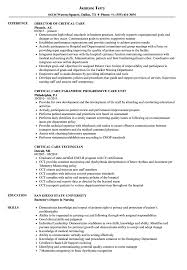 What to write in a pharmacist resume skills section. Critical Care Resume Samples Velvet Jobs