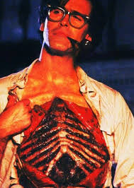 Bruce Campbell on the set of Waxwork II: Lost in Time