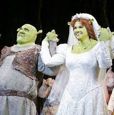 Brian D Arcy James And Sutton Foster As The Ogres Shrek Wedding Fantasy Wedding Wedding