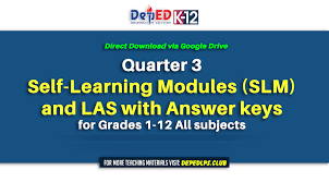 Answer key grade 5 • module 4 multiplication and division of fractions and decimal fractions. 3rd Quarter Self Learning Modules Slm For Grades 1 12 And Las With Answer Keys