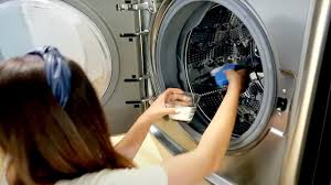 The door seal is the part of your washing machine that typically accumulates the most grime. How To Clean Your Washing Machine Cleaning Motivation Youtube