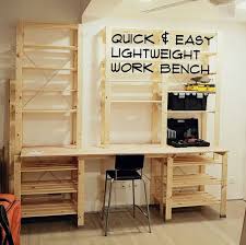Quick Easy Lightweight Work Bench Workbench Ikea Hejne Diy Bench