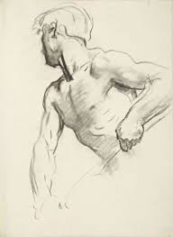 Study For Angel At Far Left John Singer Sargent Florence Italy 1856 1925 London England Israel Harvard Art Museum Figure Drawing John Singer Sargent