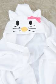 Baby kinder cartoon towel badetuch babydecke kuschlig weich kinderdecke 100*140. Hello Kitty Hooded Towel Tutorial