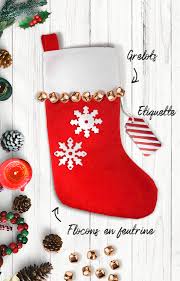 Sur la partie blanche le prénom. Fabriquer Sa Chaussette De Noel En 3 Etapes Idees De Fetes