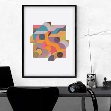 Printable Mid Century Modern Art Deco Influenced Bauhaus Etsy Printable Art Prints Modern Art Deco Mid Century Modern Art