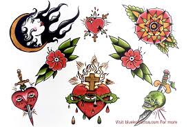 Traditional Tattoo Flashsheet American Old School Style Tatuajes Pequenos Tatuajes Pequenos