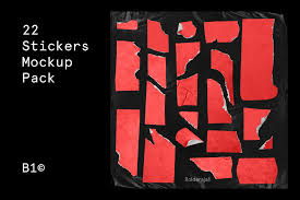 Sticker Mockup Pack Album Cover Design Graphic Design Layouts Mockup