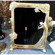 To make your scrying mirror, you'll need the following: How To Make A Scrying Mirror Synonym Mirror Black Mirror How To Make Mirror