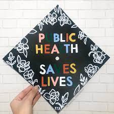  Public Health Saves Lives Painted Grad Cap Graduation Cap Graduation Diy Graduation Cap Toppers