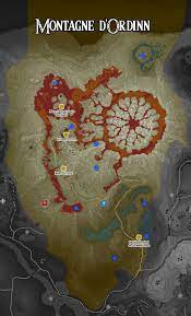Zelda BOTW : La Map des Montagnes d'Ordinn - Eclypsia