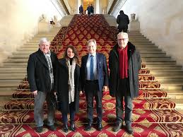 J'ai accueilli au Sénat Gilbert Weber, maire de L'Hôpital et Salvatore  Coscarella, maire de Valmont, ainsi que la conseillère départementale du  canton de Saint-Avold et vice-présidente, Patricia Boeglen, de passage à  Paris