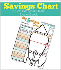 Printable Savings Chart For Kids Help Kids Set And Reach