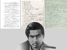 Ramanujan's own handwritten pages, filled with mathematical ...