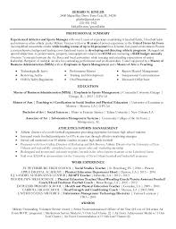 athletic director resume danetteforda
