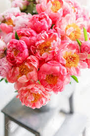 If i had a single flower for every time i think about you, i could walk forever in my garden. Lovely Flowers In Glass Vase Beautiful Bouquet Of Peonies Sort Stock Photo Picture And Royalty Free Image Image 101489726