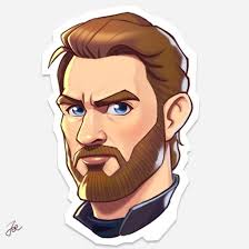 Yep, captain america's got a beard. X Zhou Avengers4