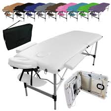 Table De Massage Pliante 2 Zones En Aluminium Accessoires Et Housse De Transport Vivezen Pas Cher A Prix Auchan