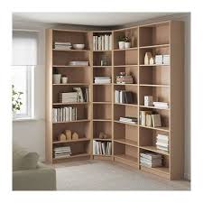 Billy Bookcase Combination Crnr Solution White Stained Oak Veneer 215 135x28x237 Cm Bibliotheque Angle Bibliotheque Chene Et Ikea