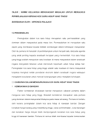Belum ditambah lagi dengan kos sara hidup yang kian meningkat. Masalah Kos Sara Hidup Yang Tinggi Docx