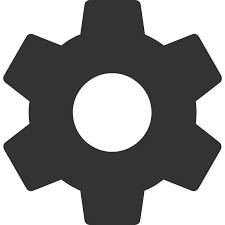 Example upload icon.svg, convert it, and get an ico, an icns and a 512x512 png Settings Icon Vector