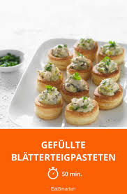 Gefullte Blatterteigpasteten Rezept Fingerfood Pastete Snacks Fur Party