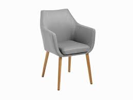 Napola Polstersessel Material Massivholz Eiche Kunstleder Oder Stoff Stoff Hellgrau Sessel Mit Hocker Sessel Polster