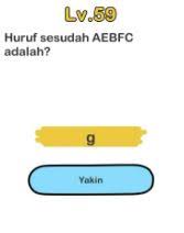 Ketika huruf hijaiyah diberi harakat kasrah, maka berbunyi i. Brain Out Huruf Sesudah Aebfc Adalah Gallery Tekno