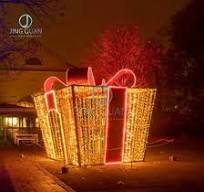 [Hot Item] High Quality Festival Light Motif Gift Box Light Street Mall Decorative Amusement Park Light Show Color LED Motif Lighting