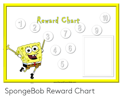 10 Reward Chart 2 1 7 3 Wwwrewardcharts4kidscom Lo Spongebob