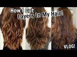 How i cut & layer my hair at home » diy long layers haircut. Pin On Hair