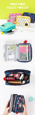 Popand Pom Pom Multi Pouch Diy Travel Bag Diy Pencil Case Multi Pouch
