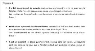Appreciations Livret Scolaire Cm Ptitemuriel Bulletin Observation
