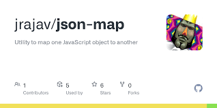 Json is a text format for storing and transporting data. Github Jrajav Json Map Utility To Map One Javascript Object To Another
