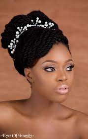 6 Traditional White Wedding Beauty Looks For The Bold Nigerian Bride Mimi S Makeover Trancas Afro Americanas Penteados Afro Americanos Penteados