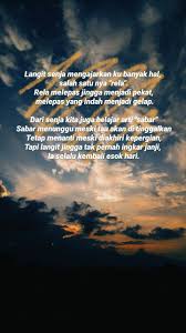 Senja Di 2020 Kata Kata Indah Belajar Gelap