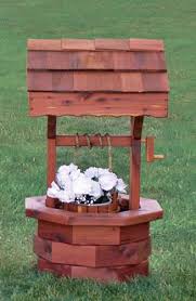 Image result for wooden wishing wells