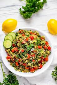 Quinoa Tabbouleh Recipe Wendy Polisi Recipe Vegetarian Recipes Healthy Recipes Tabbouleh Recipe