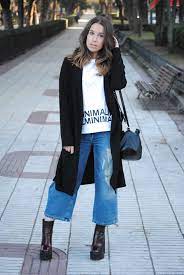 Denim Culottes Trendencies Blog Fashion Trends Winter Fashion Outfits