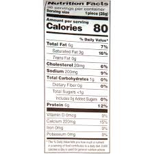 cheese stick nutrition label best
