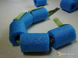 Rope, string, belt, or an extra collar. Replace The Cone Of Shame Diy Medical Collar Pool Noodle Collar Dog Cone Collar Homemade Dog Cone Pool Noodle Dog Collar