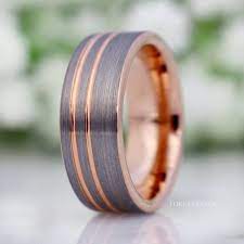 Mens Tungsten Wedding Band Rose Gold Plated Ring Two Tone Etsy In 2021 Mens Wedding Bands Tungsten Rose Gold Mens Wedding Band Tungsten Wedding Bands
