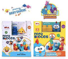 A galinha baby mais fofa do youtube, agora aqui tbm no facebook. Brinquedo Para Bebe Fofo Blocos De Montar Galinha Pintadinha Baby Shark Elka No Magalu Magazine Luiza