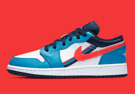 Air Jordan 1 Low Blue Red Cv4892 100 Release Info Sneakernews Com In 2020 Jordan 1 Low Air Jordans Jordan 1