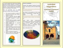 Actividad Integradora Explicando El Fenomeno Natural Desastres Naturales Folletos Soy Un Desastre