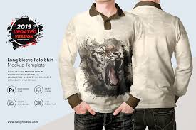 Download Free Long Sleeve Men Polo Shirt Mockup Ê–