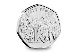 The limited edition coins feature a portrait of the children's . 7 50ps Issued To Mark The75th Anniversary Of Ve Day