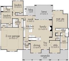 Invoking a true sense of family living, new american house plans are welcoming, warm, and open. Modern Farmhouse House Plan 3 Bedrooms 2 Bath 2787 Sq Ft Plan 61 206